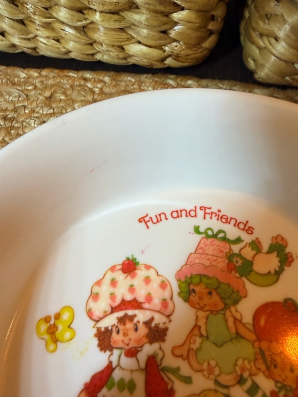 Vintage Strawberry Shortcake Melamine Bowl - Picture 5 of 6